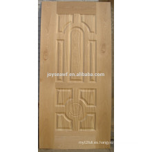 Panel de madera de la puerta de diseño de piel de puerta de teca hdf para el hogar